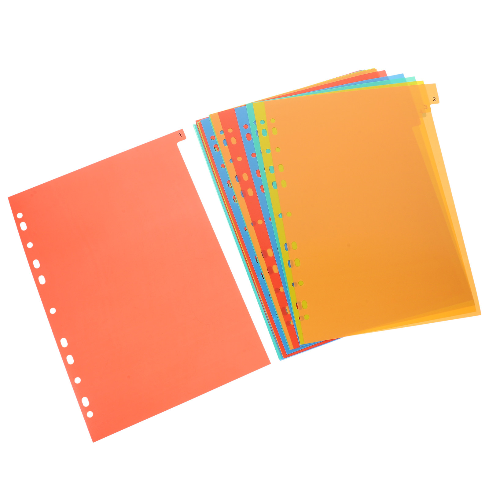 Tab Divider A4 - 20 arkuszy przekładek plastikowych A4 z