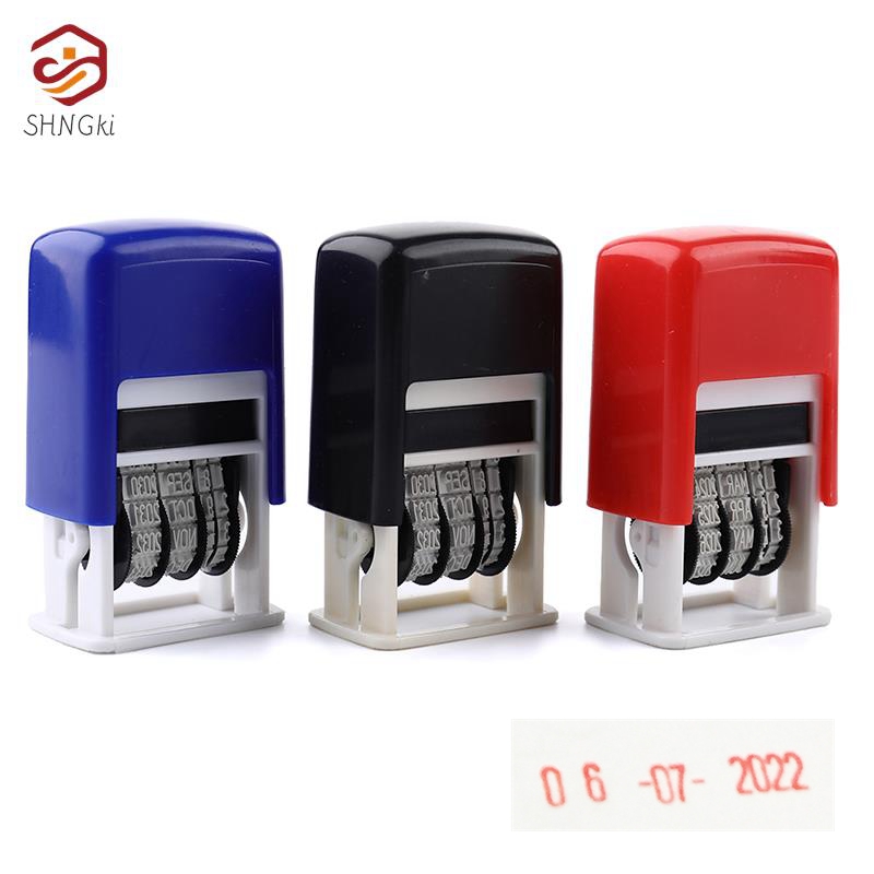 Rubber Date Stamp - 1 szt. Uroczy datownik w języku
