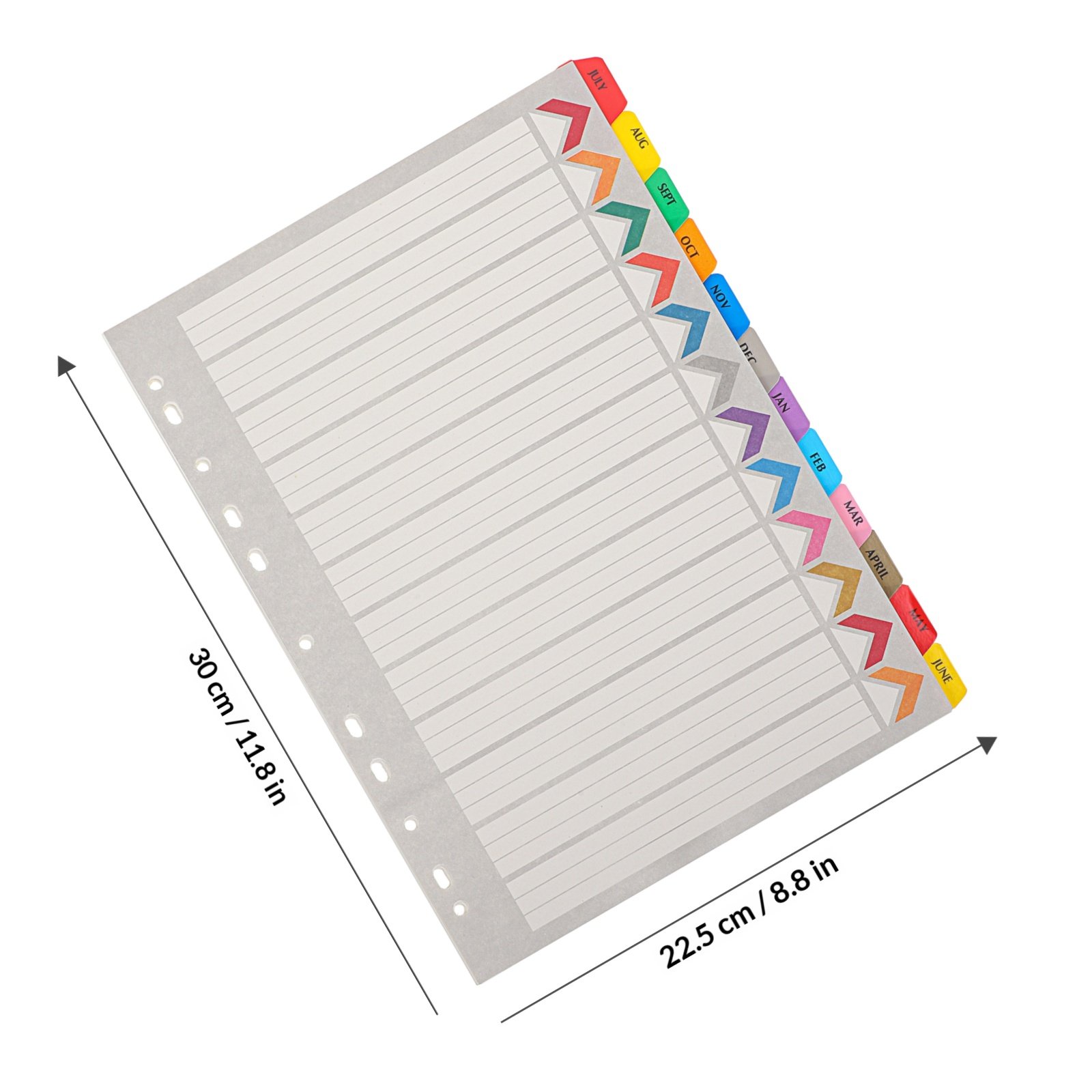 12 przekładek do segregatora,  – Tab Divider A4 recenzja i cena
