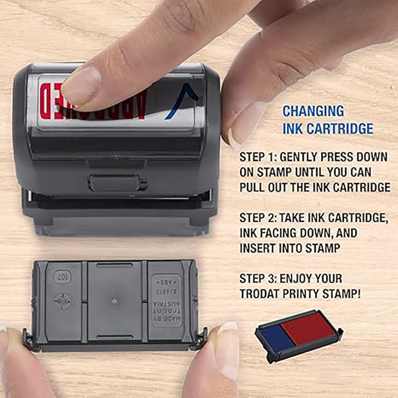 Stempel samotuszujący z własny – Rubber Date Stamp recenzja i cena