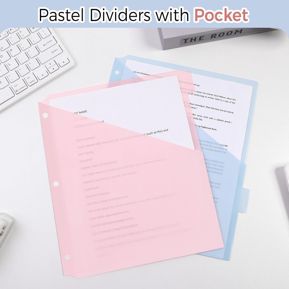 8 szt. przekładek do segregato – Tab Divider A4 recenzja i cena
