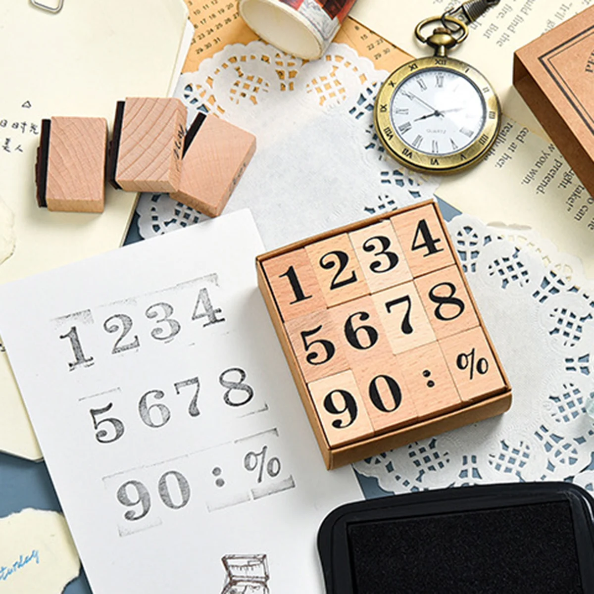 Drewniany stempel gumowy z dat – Rubber Date Stamp recenzja i cena