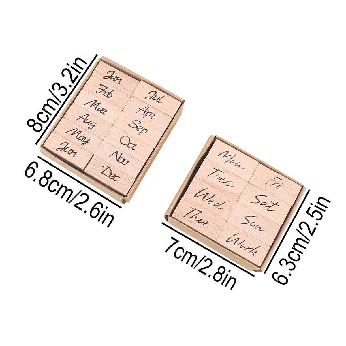 Drewniany stempel gumowy z dat – Rubber Date Stamp recenzja i cena